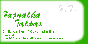 hajnalka talpas business card